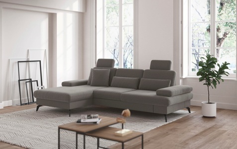 sit&more Ecksofa »Morris L-Form inkl. Sitztiefenverstellung«, wahlweise mit Bettfunktion, Bettkasten und Armteilverstellung