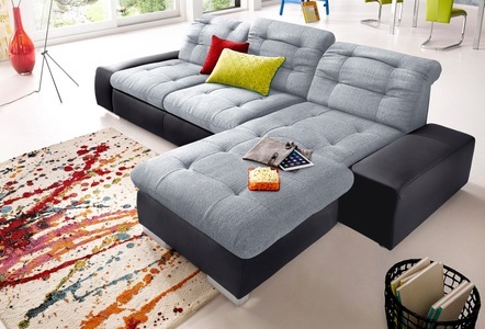 SIT&MORE, sit&more Ecksofa, sit&more Ecksofa »Palomino L-Form«, wahlweise XL oder XXL und mit Bettfunktion