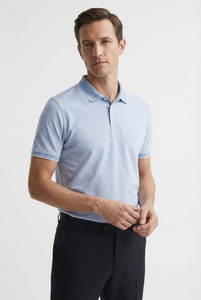MARVELIS Poloshirt meliert, leicht tailliert