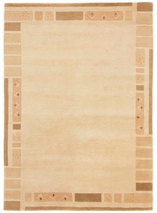 carpetfine, carpetfine Wollteppich »Nepal Jaipur«, rechteckig, 20 mm Höhe, reine Wolle, handgeknüpft, Wohnzimmer, 