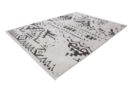 Kayoom, Kayoom Teppich »Agadir 110«, rechteckig, trendiger Ethno-Style, wie handgemalt wirkende Muster, mit Fransen, Kayoom Teppich »Agadir 110«, rechteckig, 23 mm Höhe, trendiger Ethno-Style, wie handgemalt wirkende Muster, mit Fransen