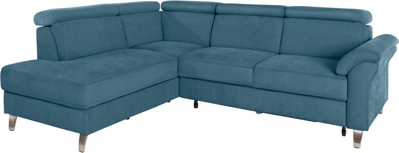 SIT&MORE, sit&more Ecksofa, sit&more Ecksofa, inklusive Kopfteilverstellung, wahlweise mit Bettfunktion und Bettkasten