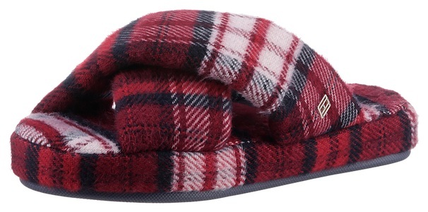 Tommy Hilfiger, Tommy Hilfiger Pantoffel »TARTAN CHECK HOME SLIPPER«, mit Karo-Muster, Tommy Hilfiger Pantoffel »TARTAN CHECK HOME SLIPPER«, mit Karo-Muster