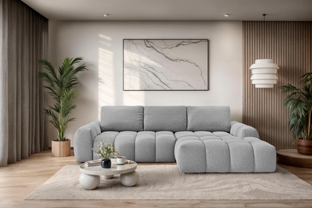 INOSIGN, INOSIGN Ecksofa »AZITA klein optionale Schlafsofa mit Bettkasten, B/T/H: 270/166,5/84cm«, L-Form mit Wellenunterfederung, Bubble-Optik, GOODproduct Ecksofa »AZITA L-Form, 270 cm - OTTO. Verlässliche Qualität.« wahlweise als Schlafsofa m. Bettkasten, Bubble-Optik