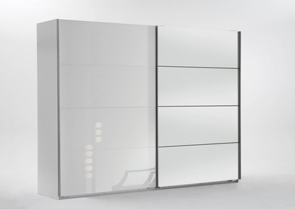 Wimex, Wimex Schwebetürenschrank »Easy«, mit Glas und Spiegel, Wimex Schwebetürenschrank »Easy«, mit Glas und Spiegel