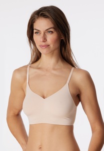 Schiesser, Bustier Microfaser herausnehmbare Pads sand - Invisible Soft 42, Bustier Microfaser herausnehmbare Pads sand - Invisible Soft 42