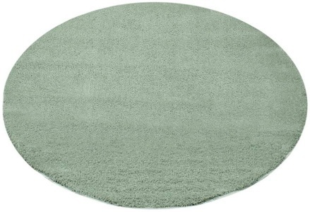 Carpet City, Carpet City Hochflor-Teppich »Softshine 2236«, rund, 14 mm Höhe, Besonders weich durch Microfaser, Wohnzimmer, Carpet City Teppich »Softshine 2236«, rund, 14 mm Höhe, besonders weich, Uni Farben, ideal für Wohnzimmer & Schlafzimmer