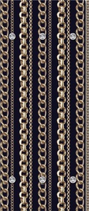undefined, Garderobe »Ketten« 50/125 cm, queence Garderobenleiste »Ketten«, mit 6 Haken, 50 x 120 cm
