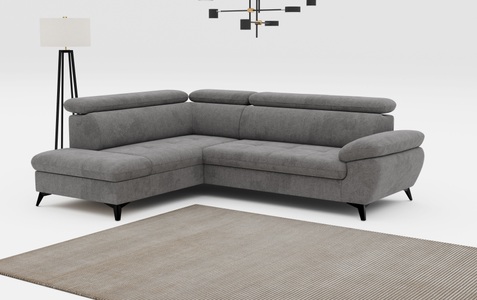 COTTA Ecksofa »Hudson L-Form«, mit Kopfteilverstellung, wahlweise mit Bettfunktion & Bettkasten