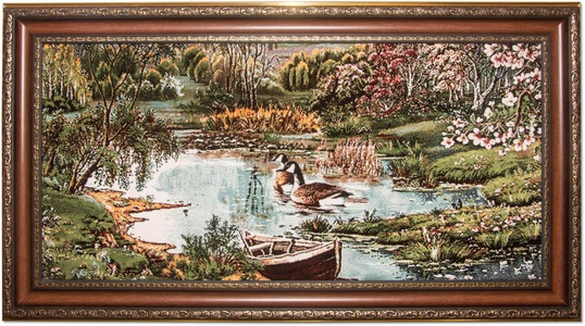 MorgenLand, morgenland Wandteppich »Bild-Teppich Figurativ 112 x 62 cm«, rechteckig, 0,6 mm Höhe, besonders weich durch Microfaser, morgenland Wandteppich »Bild-Teppich Figurativ 112 x 62 cm«, rechteckig, 6 mm Höhe, besonders weich durch Microfaser