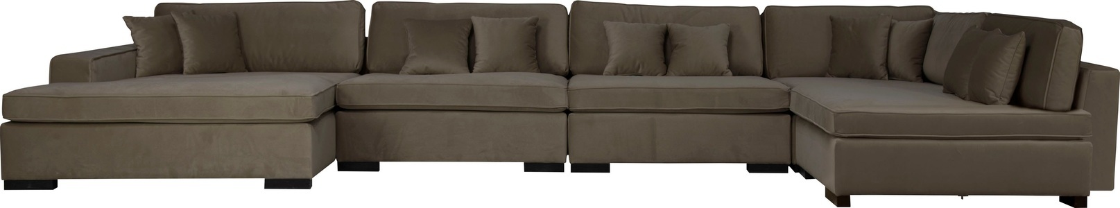 Guido Maria Kretschmer Home&Living, Guido Maria Kretschmer Home&Living Wohnlandschaft »Skara XXL«, Lounge-Sofa XXL mit Federkern-Polsterung, in vielen Bezugsvarianten, auch recycelt, Home affaire Wohnlandschaft »Skara XXL U-Form« Lounge-Sofa XXL mit Federkern-Polsterung, in vielen Bezugsvarianten