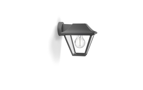 Philips, Philips Wandleuchte, Philips Wandleuchte »Down Wall Alpen«, Leuchtmittel E27 LED wechselbar
