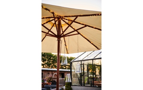 Sirius, LED-Solarlichterkette Knirke Solar Parasol 8 x 2m, Sirius LED-Lichterkette »Parasol Solar, 128 LEDs«