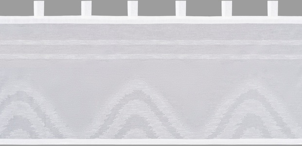 DECOLIFE, decolife Scheibengardine »Claire«, (1 St.), weisse Scheibengardine mit Webstruktur, 