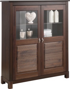 HOME AFFAIRE, Home affaire Highboard »Rauna«, Breite 111,6 cm, aus massiver Kiefer, Home affaire Highboard »Rauna«, Vitrine, Breite 111,6 cm, aus massiver Kiefer