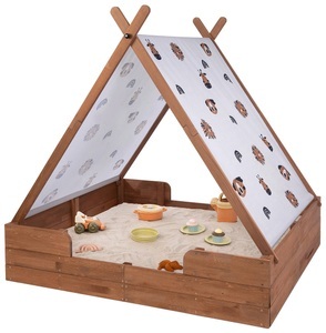 MUDDY BUDDY®, MUDDY BUDDY® Sandkasten »Safari Seeker«, MUDDY BUDDY® Sandkasten »Safari Seeker«, mit Zelt, kakaobraun; FSC® - schützt Wald - weltweit