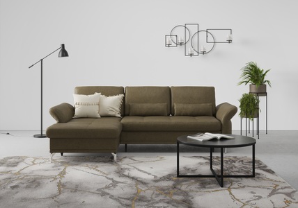INOSIGN, INOSIGN Ecksofa »Palm Beach«, Federkern, mit Sitztiefenverstellung, wahlweise mit Bettfunktion, Bettkasten und Armteilverstellung, INOSIGN Ecksofa »Palm Beach L-Form«, Federkern, mit Sitztiefenverstellung, wahlweise mit Bettfunktion