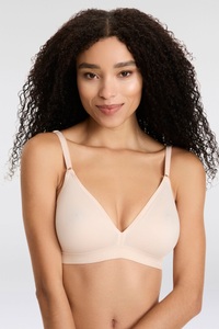 TRIUMPH, Triumph Bügelloser BH »Microfun N«, Triumph Bügelloser BH »Micro Fun N«, nahtlos vorgeformte Cups