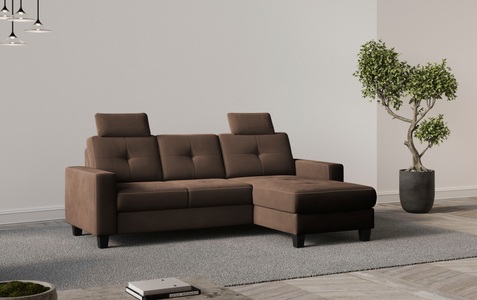 Places of Style Ecksofa »Varese«, wahlweise mit Bettfunktion und Bettkasten