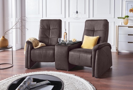 exxpo - sofa fashion, exxpo - sofa fashion 2-Sitzer, exxpo - sofa fashion 2-Sitzer »Tivoli, Kinosofa mit Relaxfunktion, mit Ablagetisch und Stauraum«, bequem und komfortabel