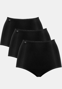 SLOGGI, Sloggi 24/7 Microfibre Maxi 3er-Pack, Sloggi - Slip Casual, für Damen, Schwarz, Größe 48