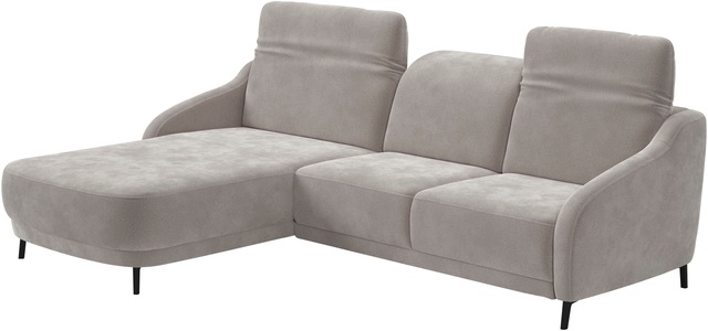sit&more Ecksofa »Blues L-Form« wahlweise mit Klapptisch und USB
