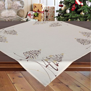 Delindo Lifestyle, Delindo Lifestyle Mitteldecke »Tannenbäume«, gesticktes Design, blickdichter Stoff, 