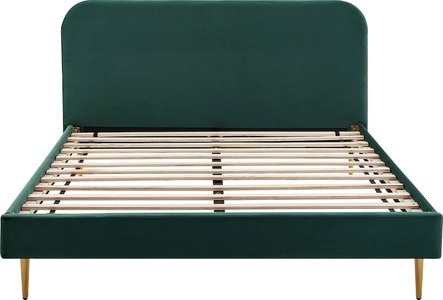 Salesfever, SalesFever Polsterbett, Beine Chrom goldfarben, SalesFever Polsterbett, Beine Chrom goldfarben