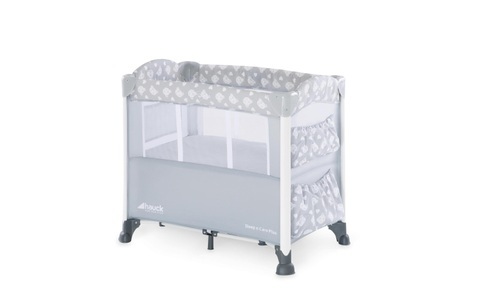 Hauck, hauck Reisebett Sleep´n Care Plus Teddy Grey - grau, hauck Beistellbett Sleep`n Care Plus