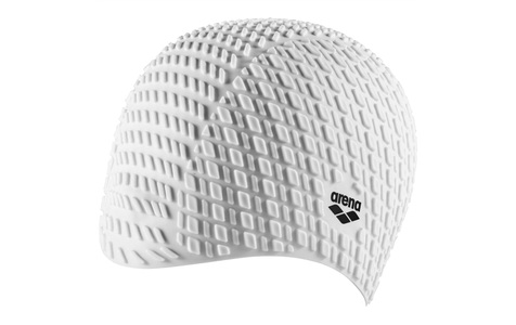 Arena 10, arena Bonnet Silicone Swimming Cap white 2019 Schwimmkappen, Arena Badekappe Bonnet