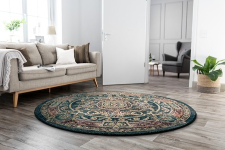 THEKO, THEKO Teppich »Gabiro 856«, rund, 10 mm Höhe, Kurzflor, Orient-Optik, Wohnzimmer, THEKO Teppich »Gabiro 856«, rund, 10 mm Höhe, Kurzflor, Orient-Optik, ideal im Wohnzimmer & Schlafzimmer