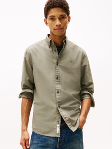 Tommy Jeans Langarmhemd »TJM REG OXFORD SHIRT EXT«, Mit Rundhalsausschnitt