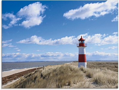 Artland Glasbild »Leuchtturm Sylt«