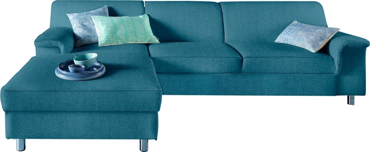INOSIGN, INOSIGN Ecksofa, wahlweise mit Bettfunktion, INOSIGN Ecksofa »Jamie, modern und elegant, Fusshöhe 9cm, L-Form,«, wahlweise mit Bettfunktion