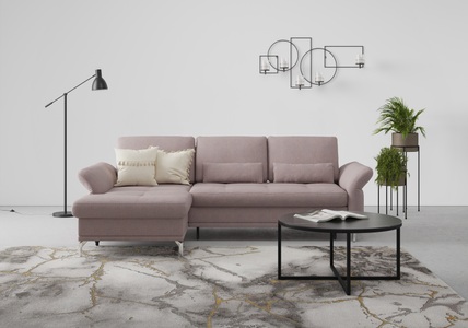 INOSIGN, INOSIGN Ecksofa »Palm Beach«, Federkern, mit Sitztiefenverstellung, wahlweise mit Bettfunktion, Bettkasten und Armteilverstellung, INOSIGN Ecksofa »Palm Beach L-Form«, Federkern, mit Sitztiefenverstellung, wahlweise mit Bettfunktion