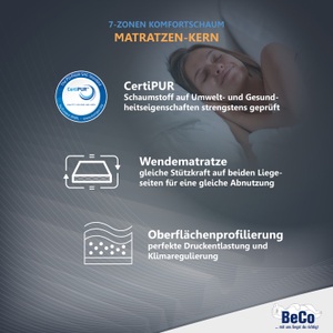 BeCo, Komfortschaummatratze »Standard«, Beco, 15 cm hoch, Beco Komfortschaummatratze »Medibett«, 15 cm hoch, Raumgewicht: 28 kg/m³, (1 St.), Matratze in vielen Grössen erhältlich! In 90x200 und 140x200 cm
