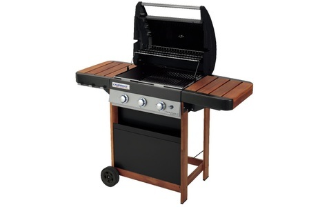 CAMPING GAZ, Camping GAZ 3 Series Woody LD - Gasgrill (Schwarz), Campingaz 3 Series Woody LD inkl. Grillbürste