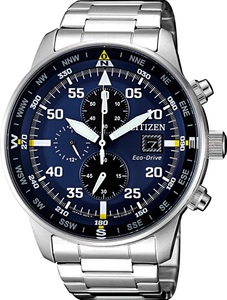 Citizen, Citizen Chronograph »CA0690-88L«, Citizen - Chronograph Uhr, EcoDrive, 44mm, Silber