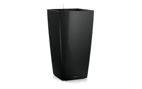 Lechuza, Lechuza - 2er-Set Blumenkästen mit Integriertem Bewässerungssystem Cubico Premium 30 - Schwarz, Lechuza Pflanzentopf Cubico Premium 30 Schwarz
