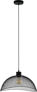 undefined, Pendellampe Pompeya Schwarz, Hängeleuchte Pompeya, Länge 45 cm, schwarz, Stahl