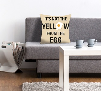 queence Dekokissen »IT'S NOT THE YELLOW FROM THE EGG 2.0«, (1 St.)
