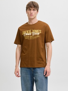 Jack & Jones Rundhalsshirt »JJELOGO TEE SS O-NECK 2 COL AW25 SN«