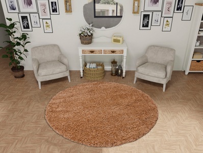 HOME AFFAIRE, Home affaire Hochflor-Teppich »Viva Teppich rund«, rund, 45 mm Höhe, Uni Farben, einfarbig, rund, besonders weich und kuschelig, idealer Teppich für Wohnzimmer & Schlafzimmer, Home affaire Teppich »Viva Teppich rund«, rund, 45 mm Höhe, Uni-Farben, einfarbig, besonders weich und kuschelig