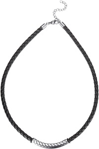 Firetti Lederband »Schmuck Geschenk Edelstahl Leder Halsschmuck Halskette Loobstprägung«