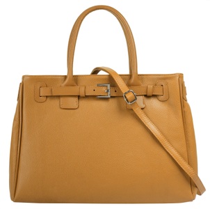 CLUTY, Cluty Henkeltasche, (1 tlg.), echt Leder, Made in Italy, Cluty Henkeltasche, echt Leder, Made in Italy