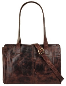CLUTY, Cluty Henkeltasche, (1 tlg.), Cluty Henkeltasche, echt Leder