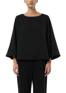 Comma Shirtbluse Sommerbluse 3/4-Arm mit weiten Ärmeln