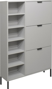 MÄUSBACHER, Mäusbacher Schuhschrank »Bonnie«, Breite 95 cm mit 3 Klappen, Regal und Quadratgestell, Mäusbacher Schuhschrank »Bonnie TOPSELLER!« OTTOs Choice, Schuhschrank mit Quadratgestell