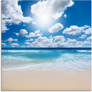 Artland Glasbild »Grossartige Strandlandschaft«