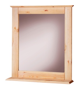WELLTIME, welltime Badspiegel »Venezia Landhaus/Sund«, Breite 58 cm, aus Massivholz, 